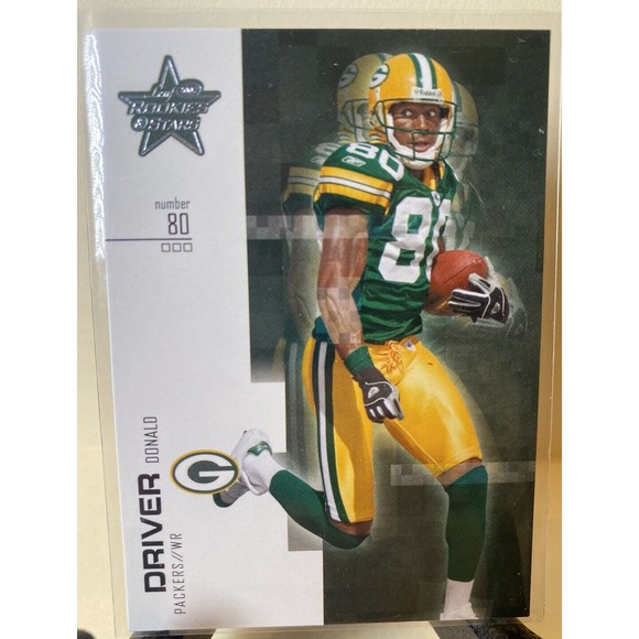 2007 Leaf Rookies and Stars NFL Football Card 22 Donald Driver Green Bay Packers - Picture 1 of 2
